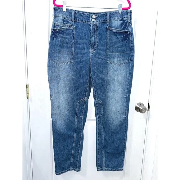 The Wanderer Mid-Rise Relaxed-Leg Jeans by Pilcro size 32 waist Anthropologie - Picture 4 of 9